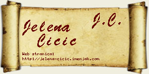 Jelena Čičić vizit kartica